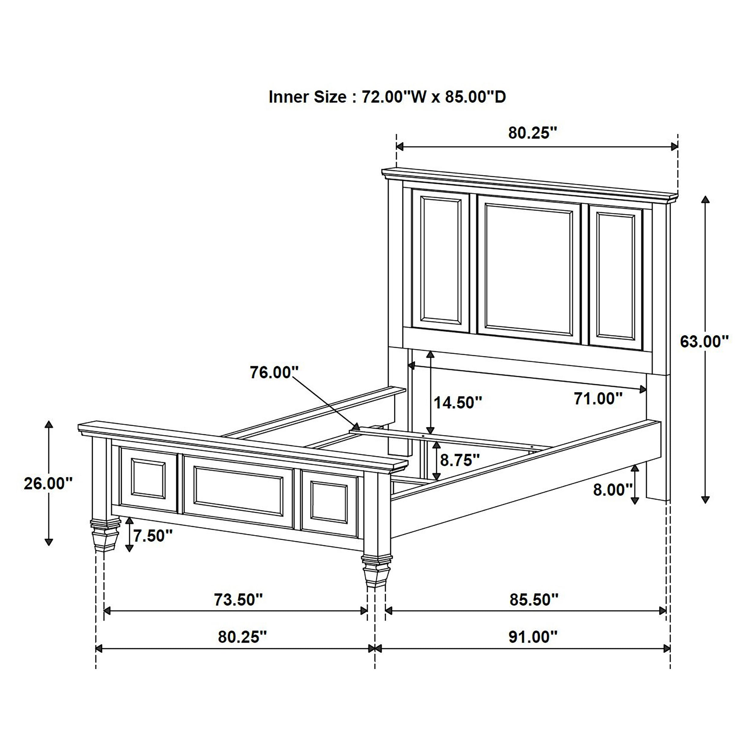 Sandy Beach 4 & 5 Piece Pc Bedroom Set Cal.King & E.King