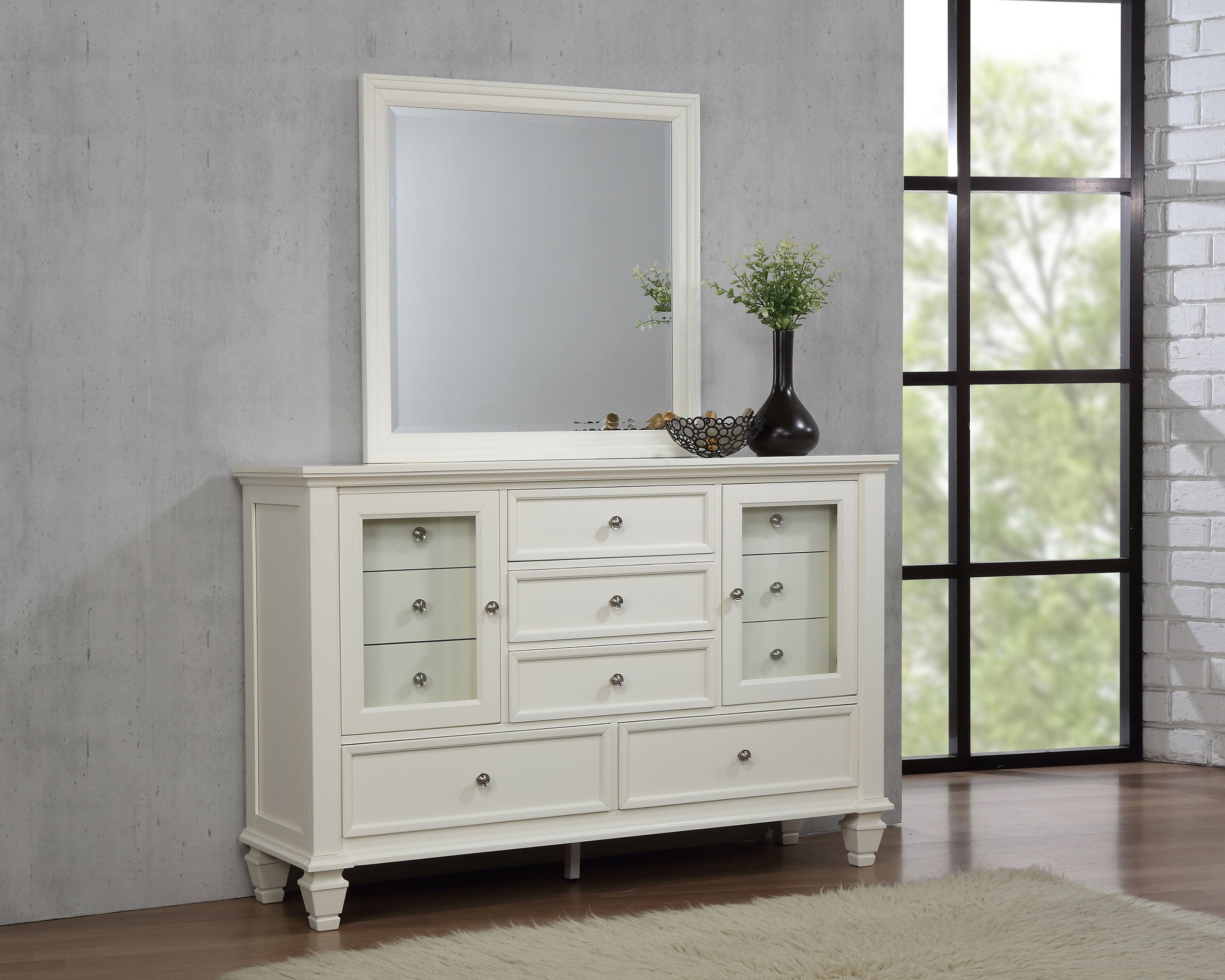 Sandy Beach Dresser with Mirror