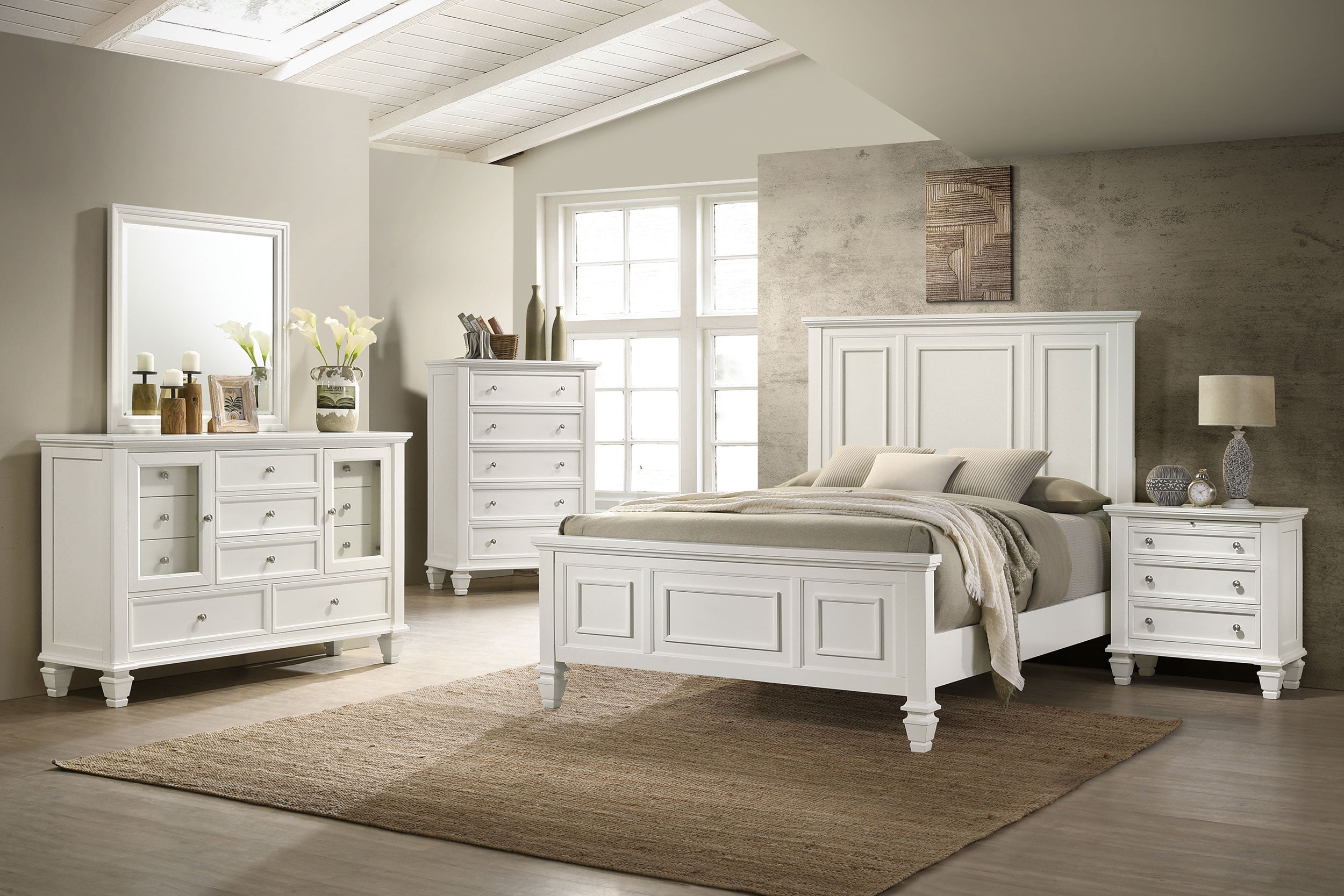 Sandy Beach Dresser with Mirror