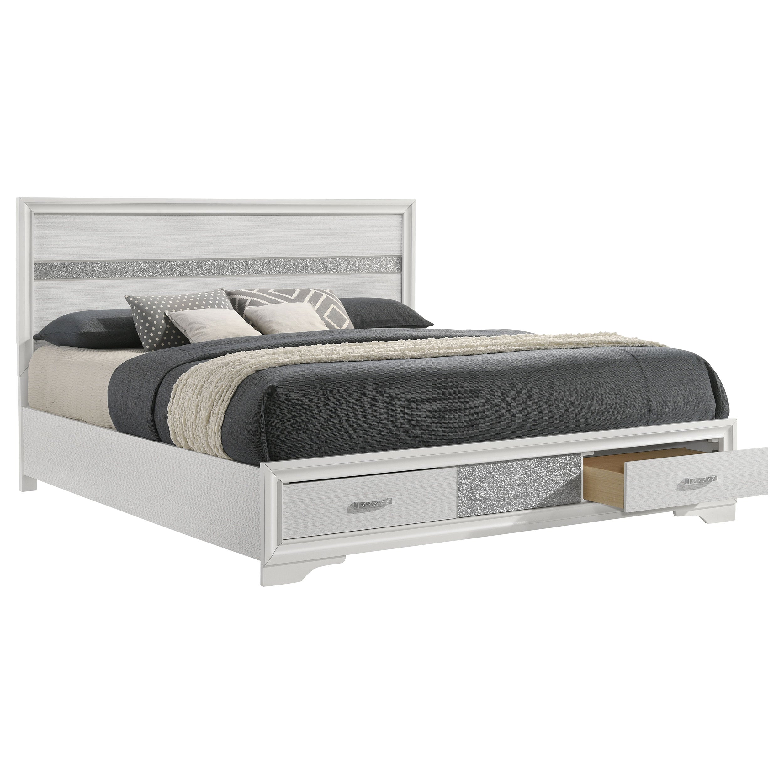Miranda Panel Platform Storage Bed
