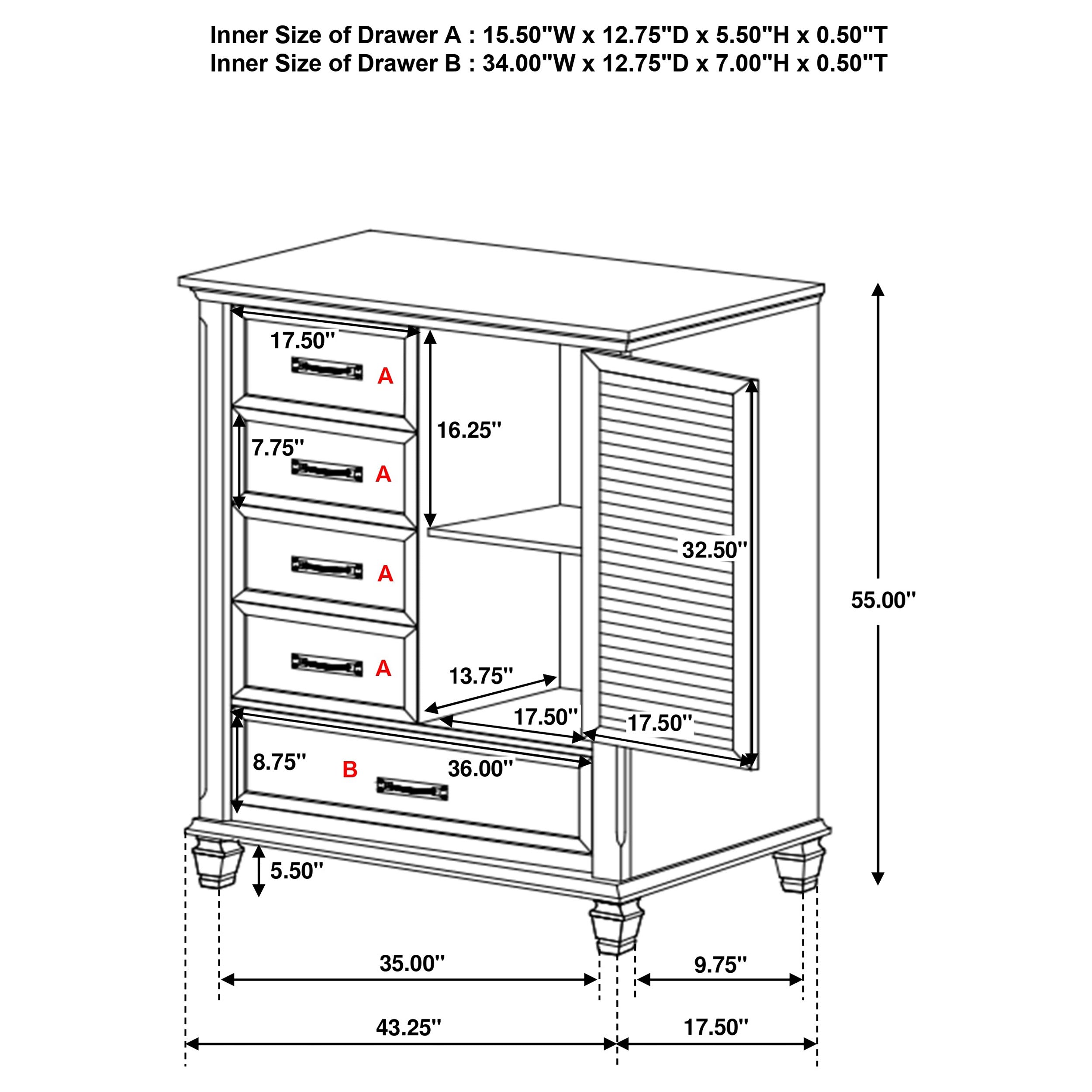 Franco Door Chest