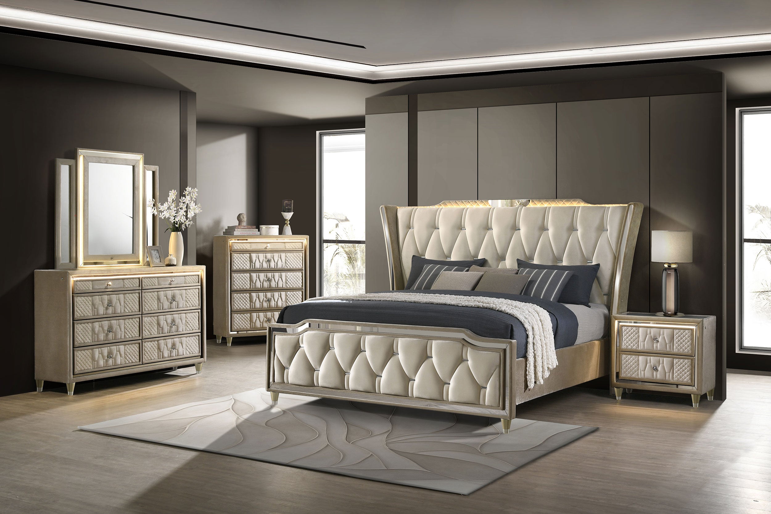 Lorient Chest of Drawers with LED Lighting