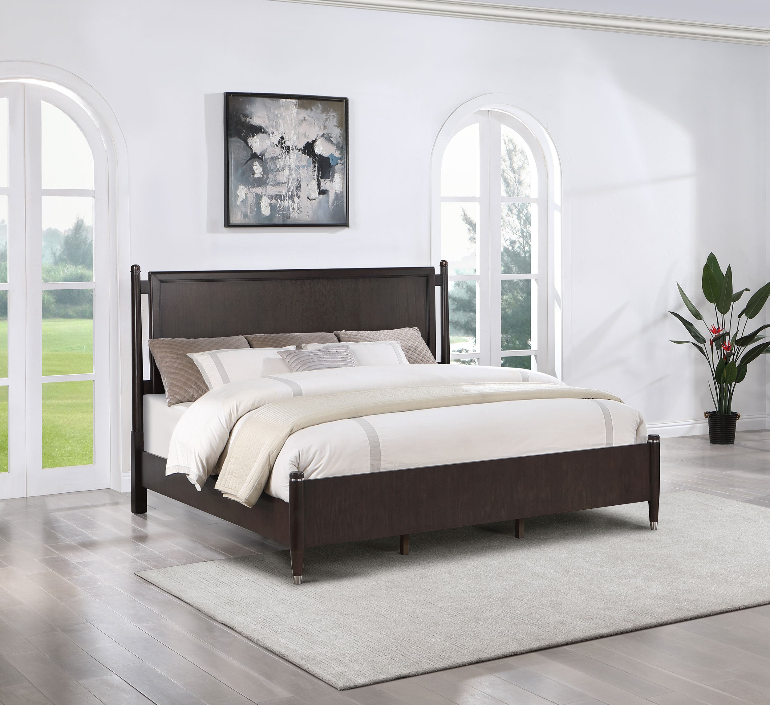 Emberlyn Four-Poster Panel Bed