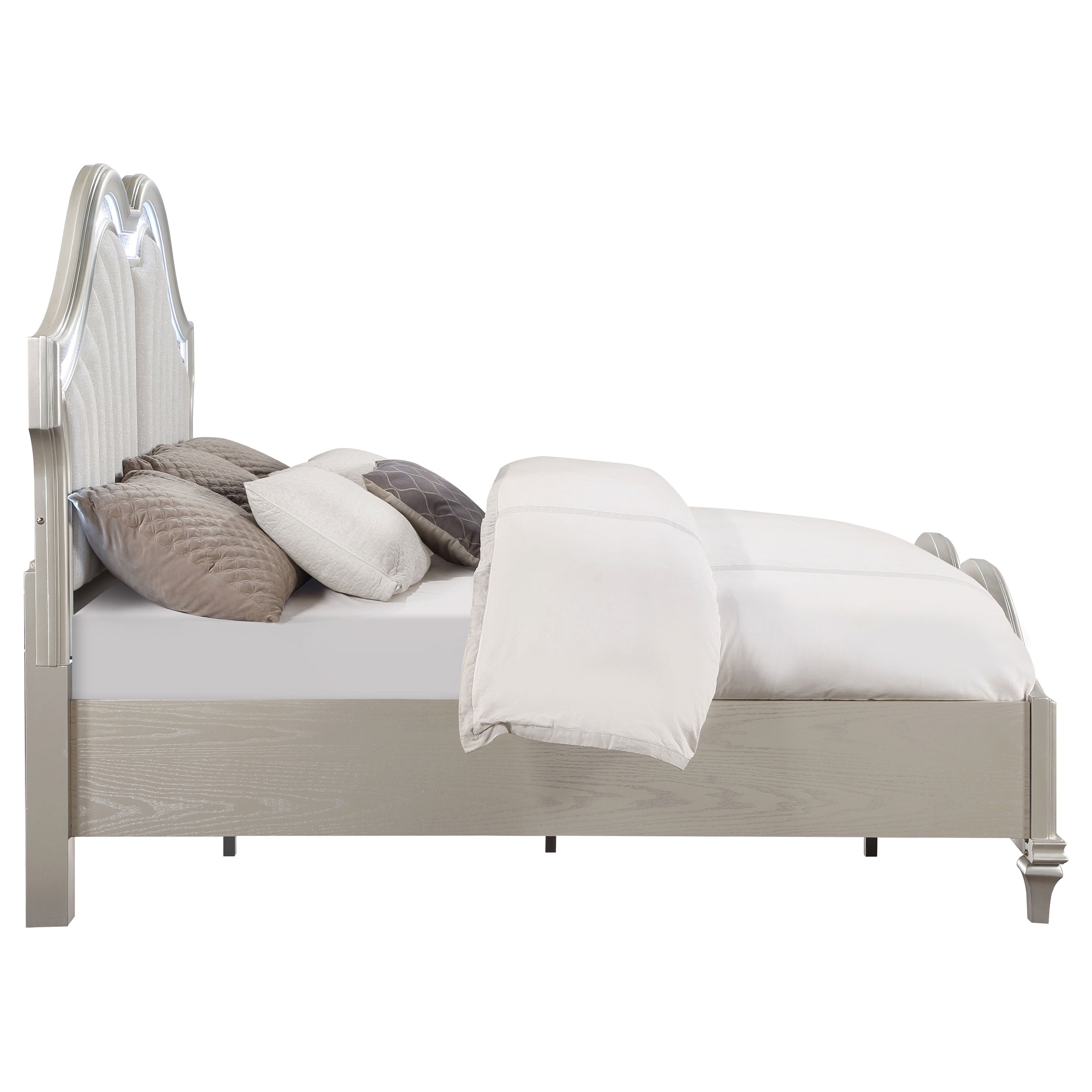 Evangeline Panel Bed with LED Lighting