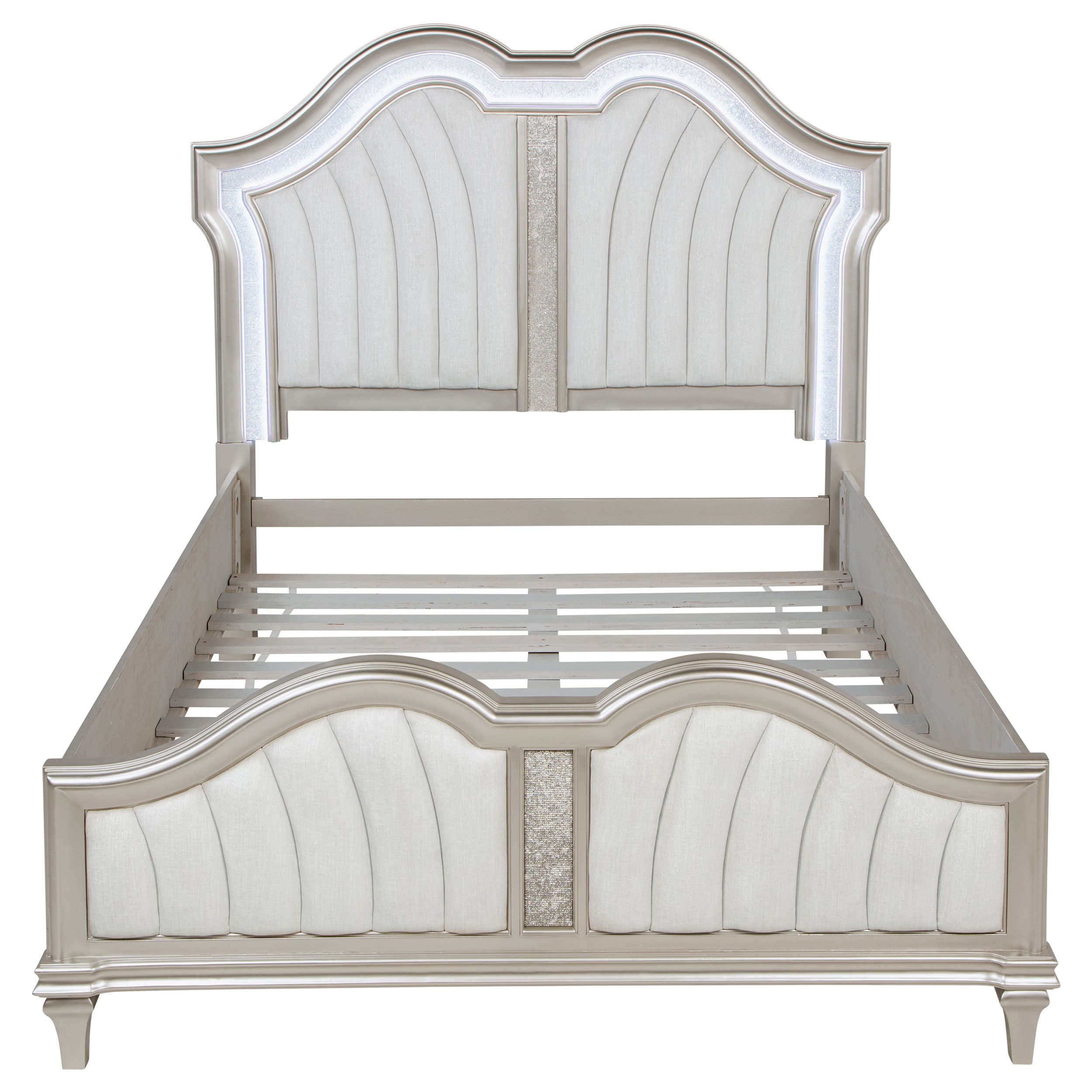 Evangeline Panel Bed with LED Lighting