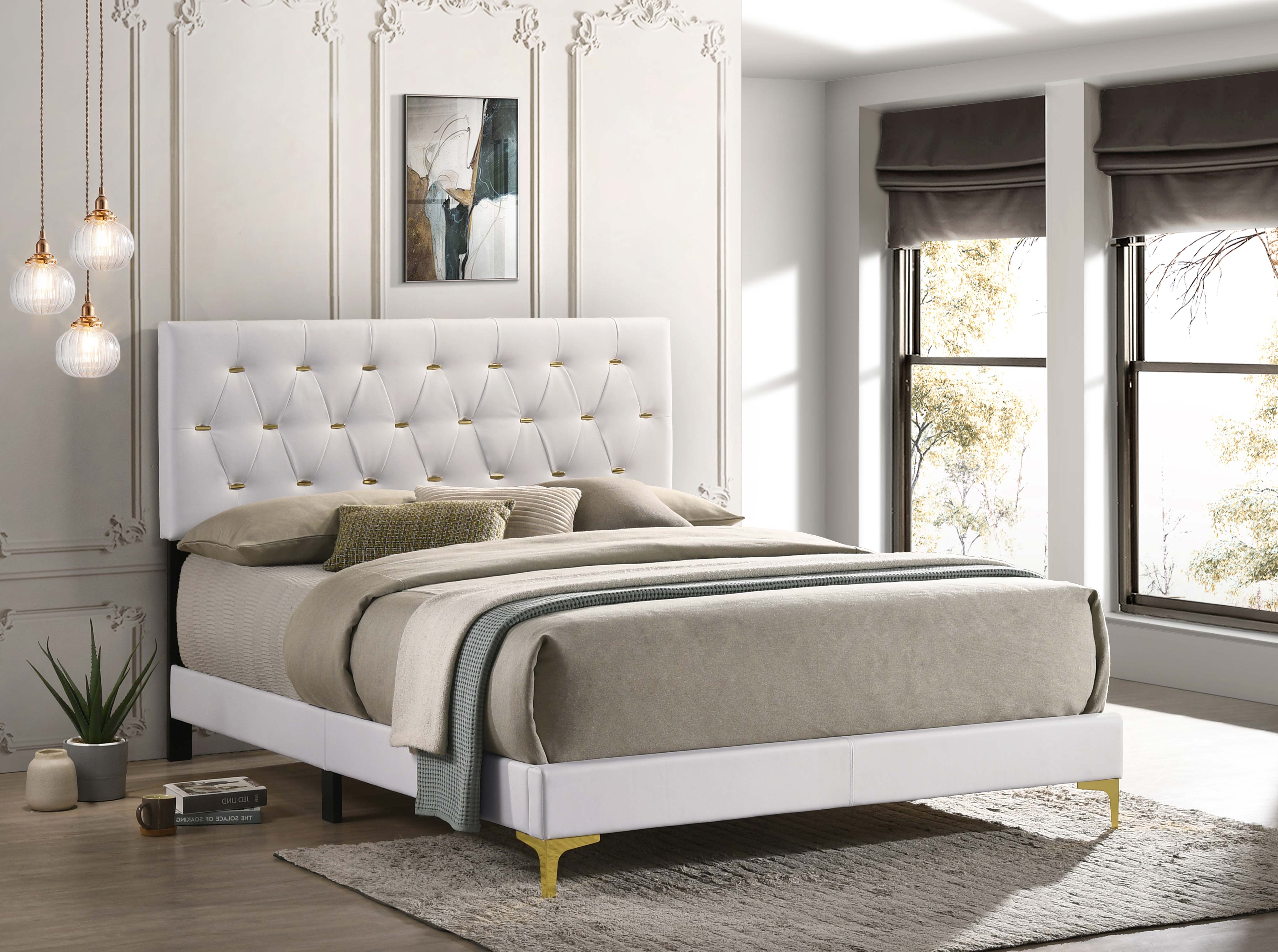 Kendall Panel Bed White