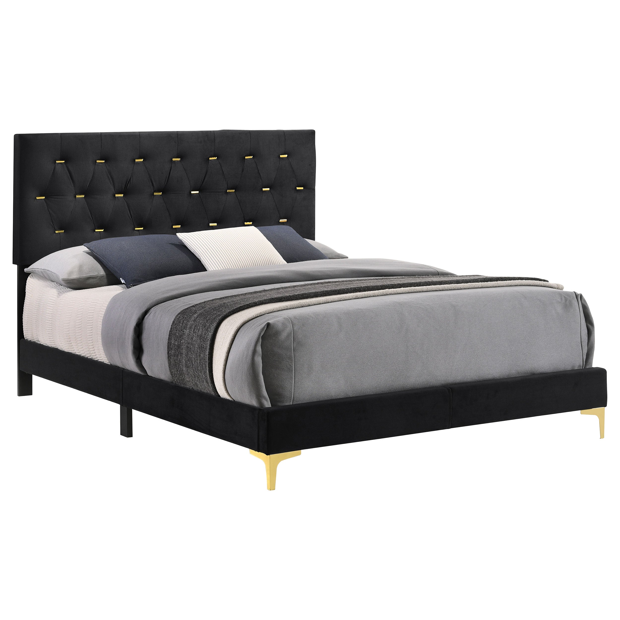 Kendall Panel Bed Black