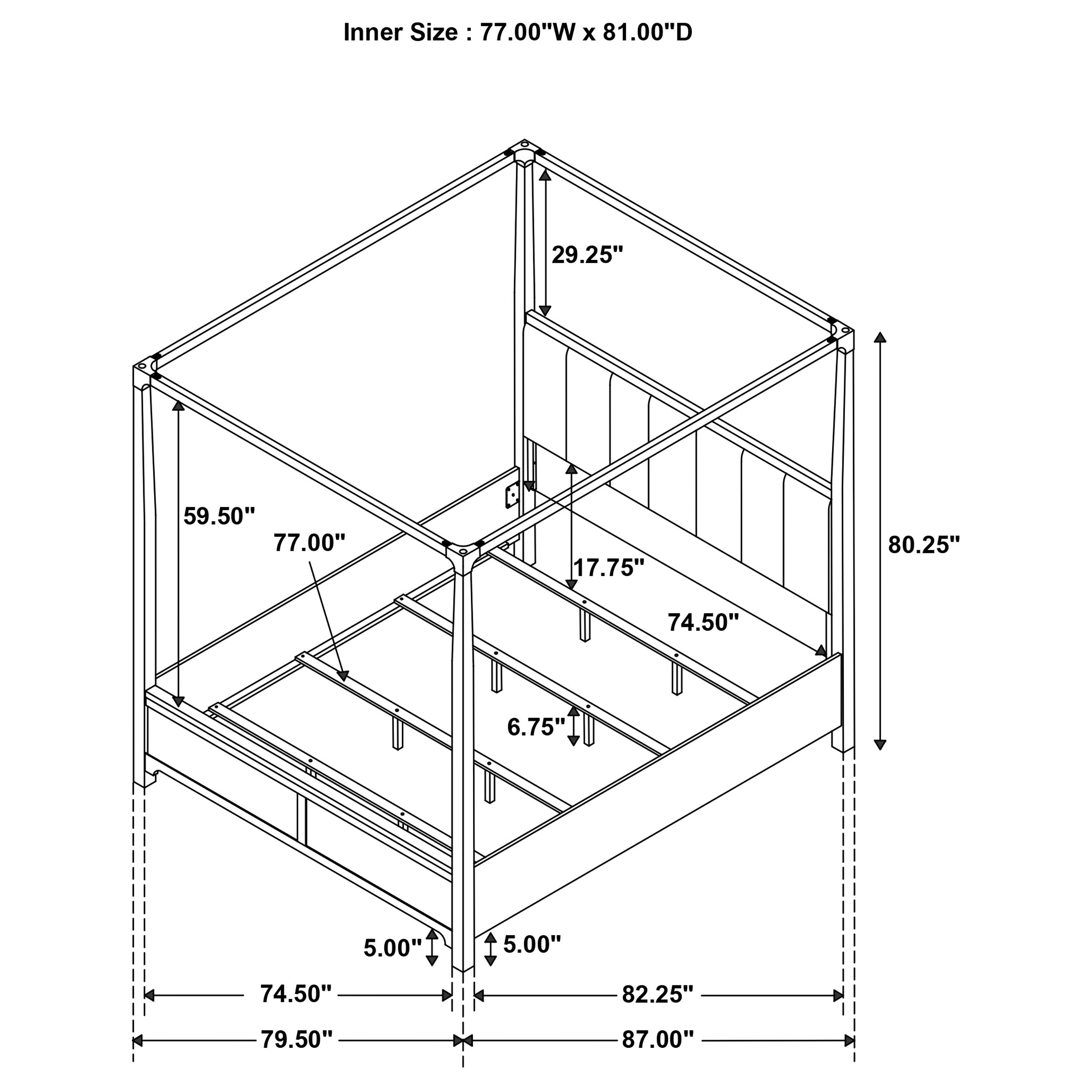 Gran Park Canopy Panel Bed