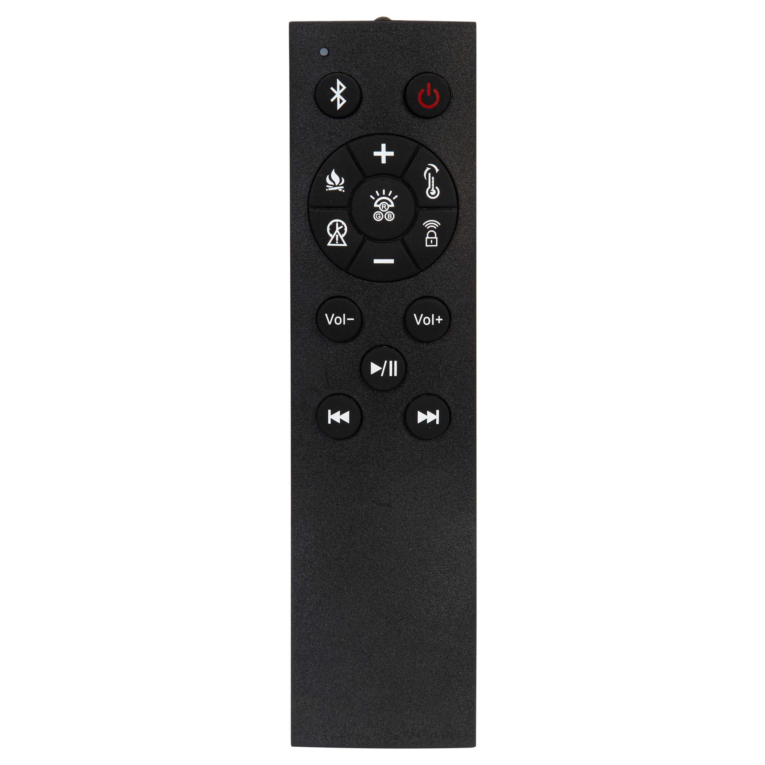 Preston Wingback Bed with Flame Visualizer and Bluetooth Speaker