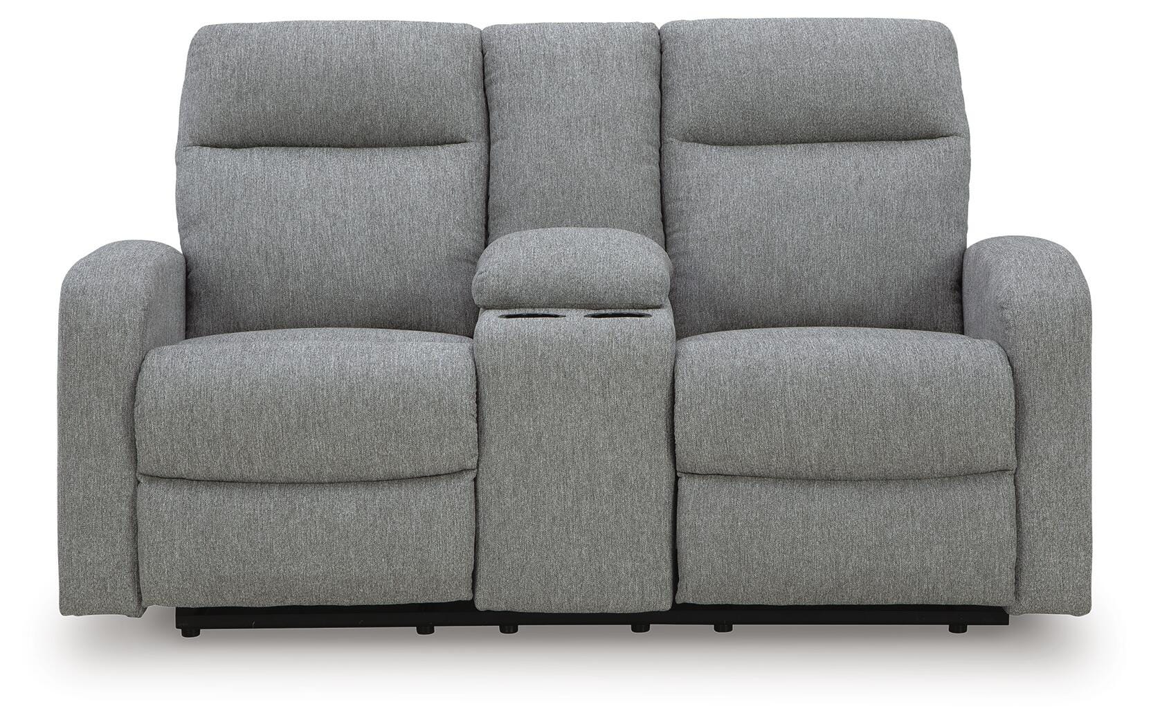 Gauntlet Reclining Loveseat with Console