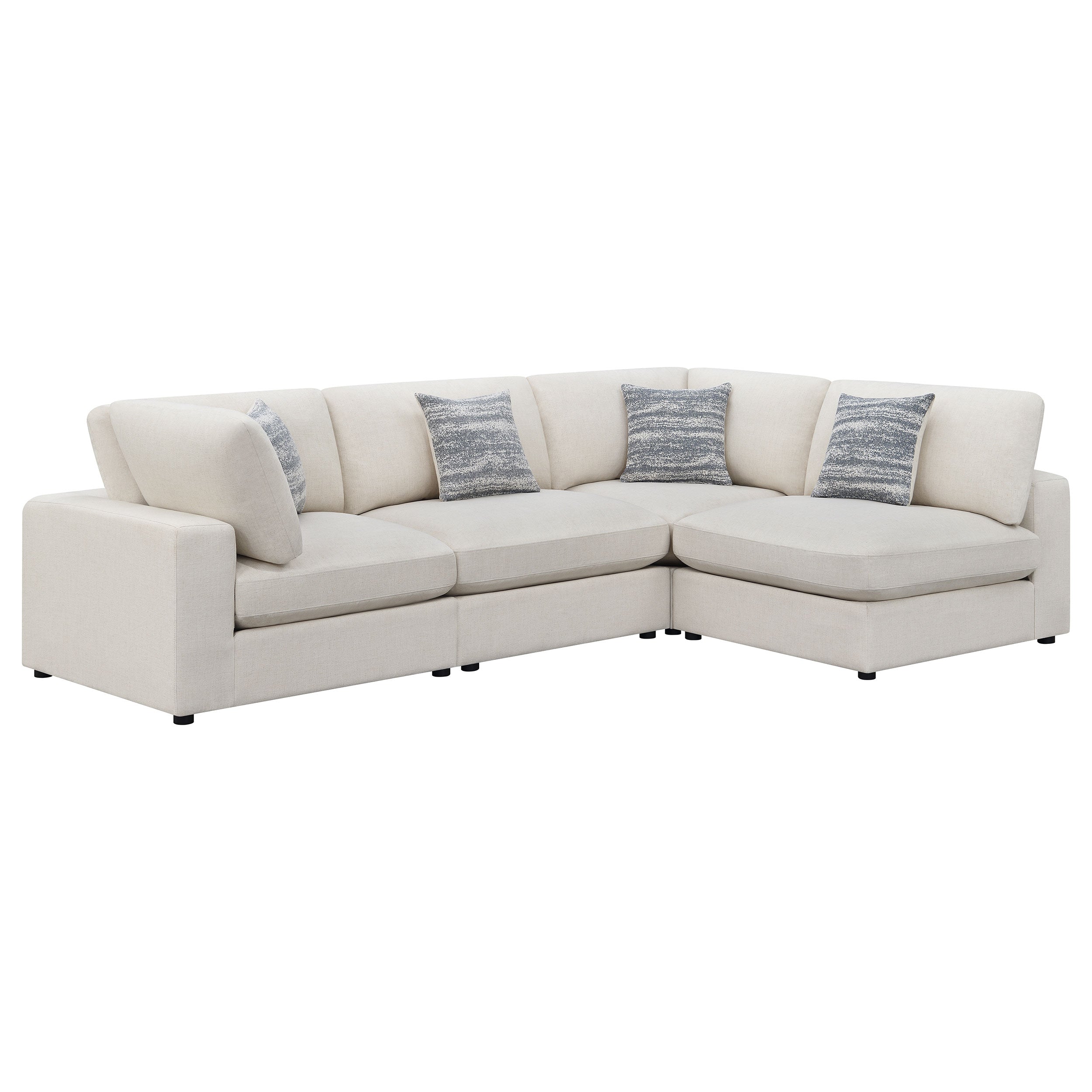Serene 4 Pc Sectional Beige