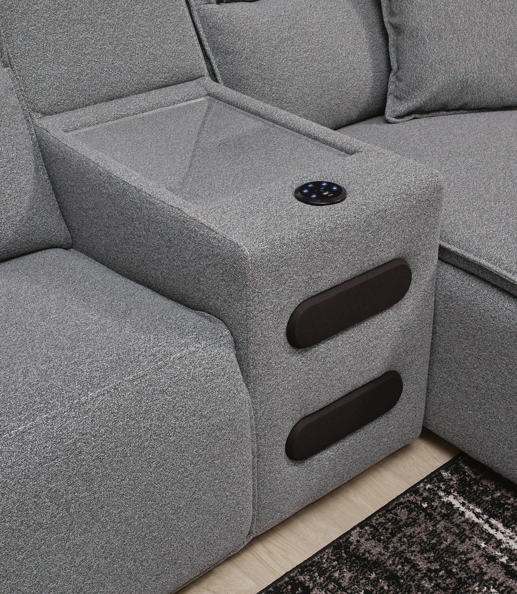 Modmax II Power Reclining Sectional with Audio Consoles