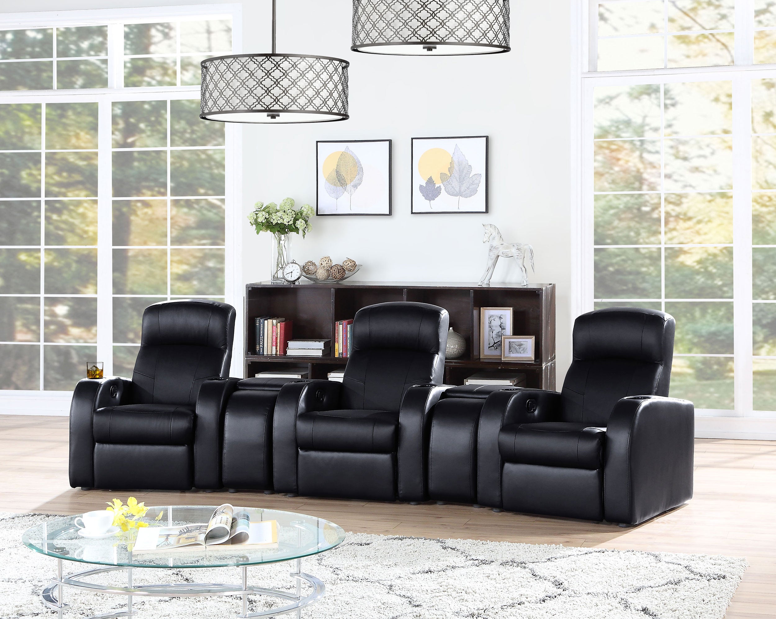 Cyrus Upholstered Home Theater Seating