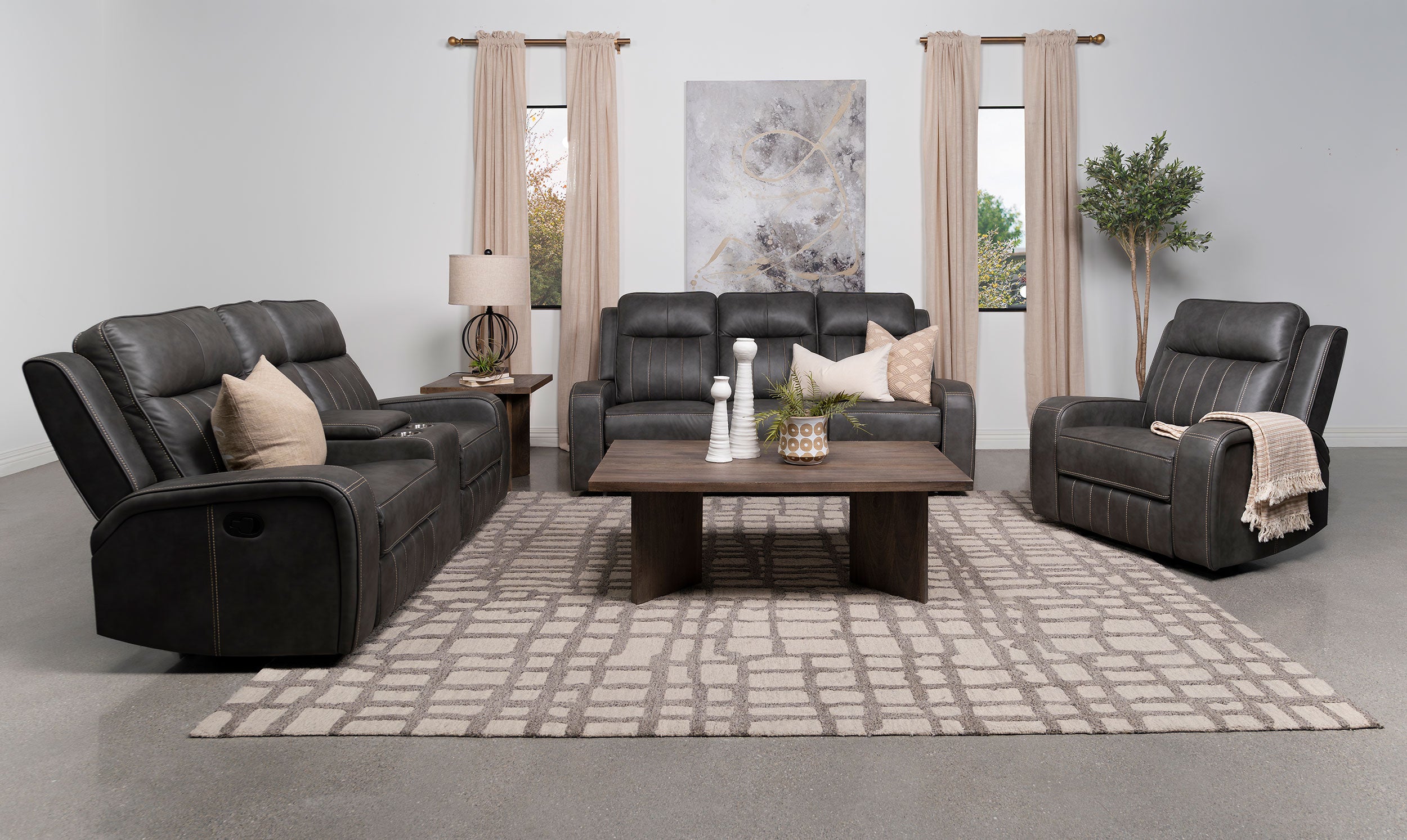 Raelynn Reclining Sofa Set