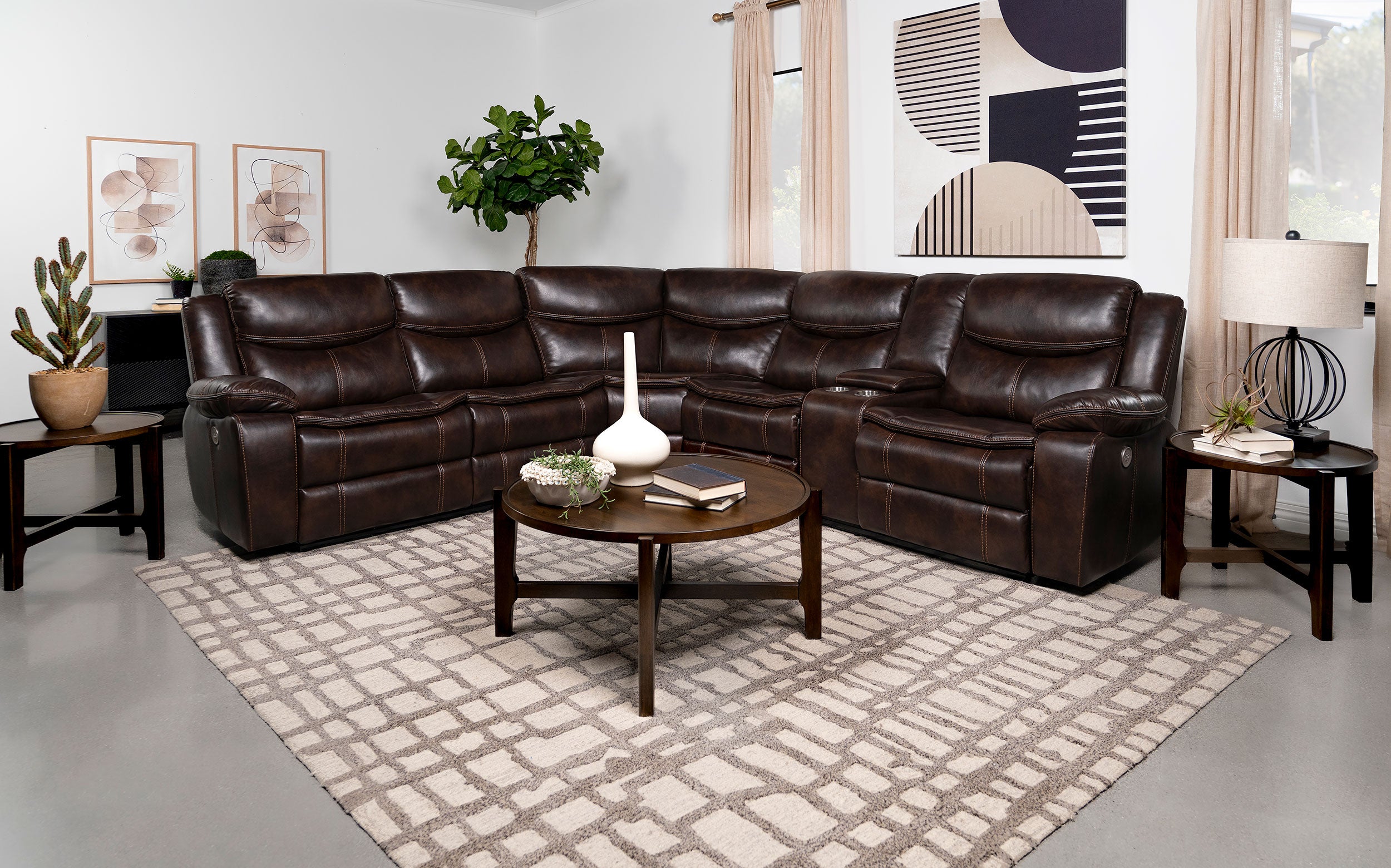 Sycamore Power Reclining Sectional Sofa