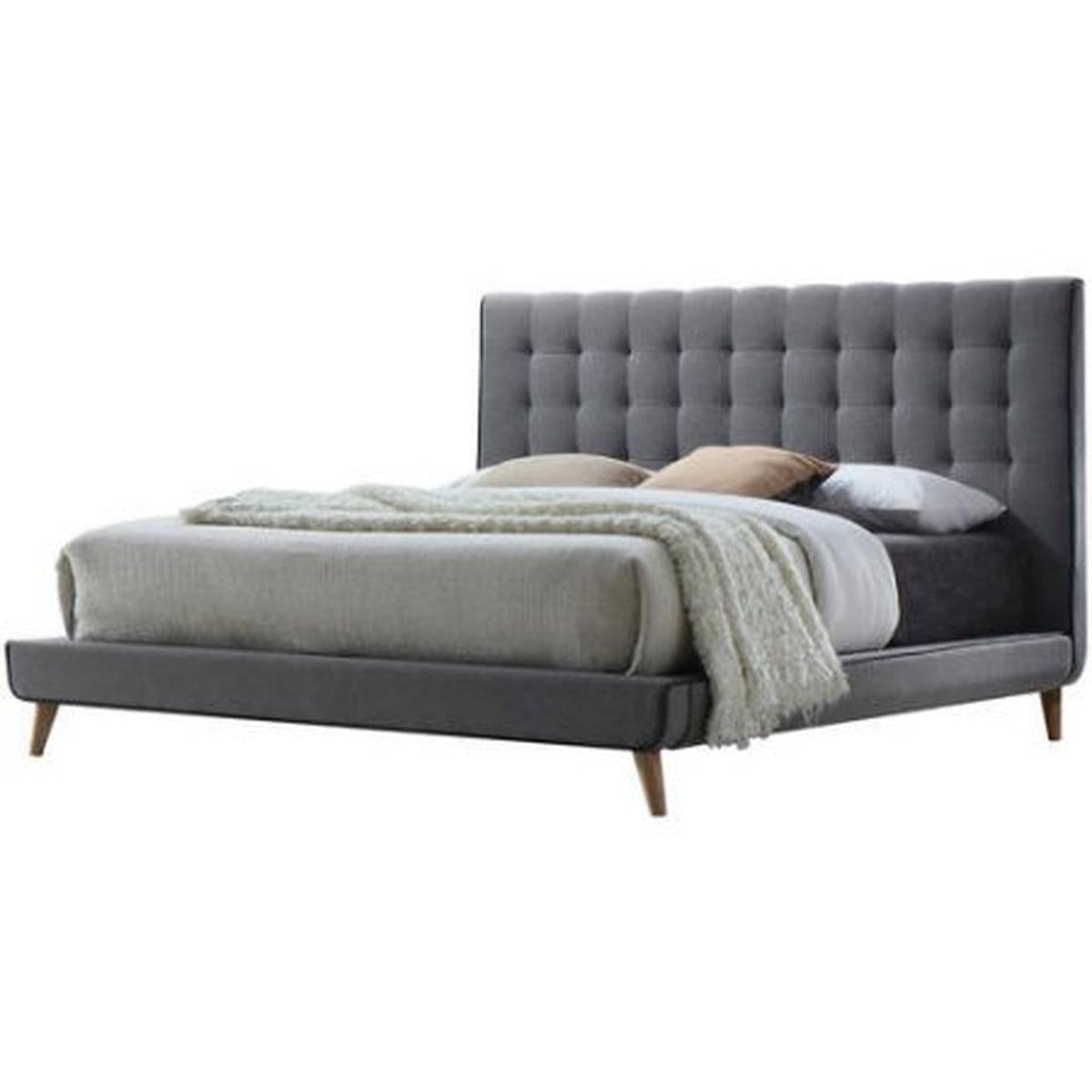 Acme Valda Queen Upholstered Bed in Gray 24520Q