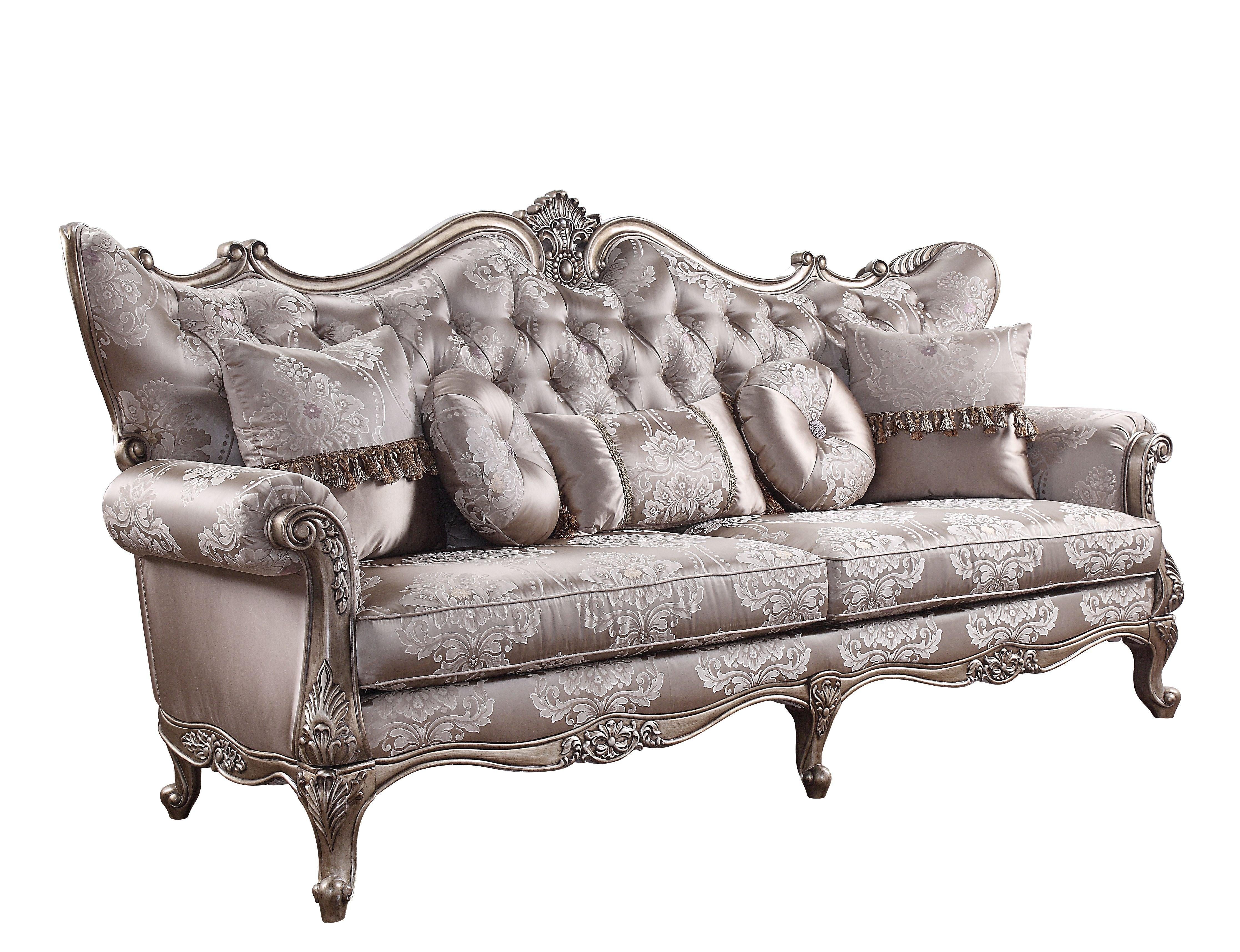 Acme Furniture WINDAN SOFA ベージュ Amazon.com: Acme Irina Rectangular Sofa with Sleeper in