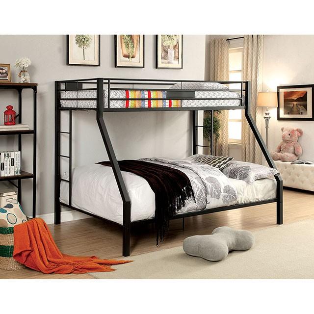 CLAREN Black Twin/Queen Bunk Bed