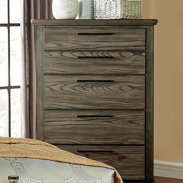Berenice Chest Gray, White, & Espresso