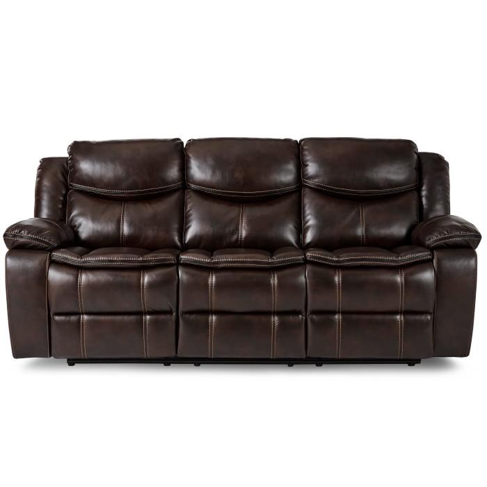 Bastrop Double Reclining Sofa in Brown 8230BRW-3