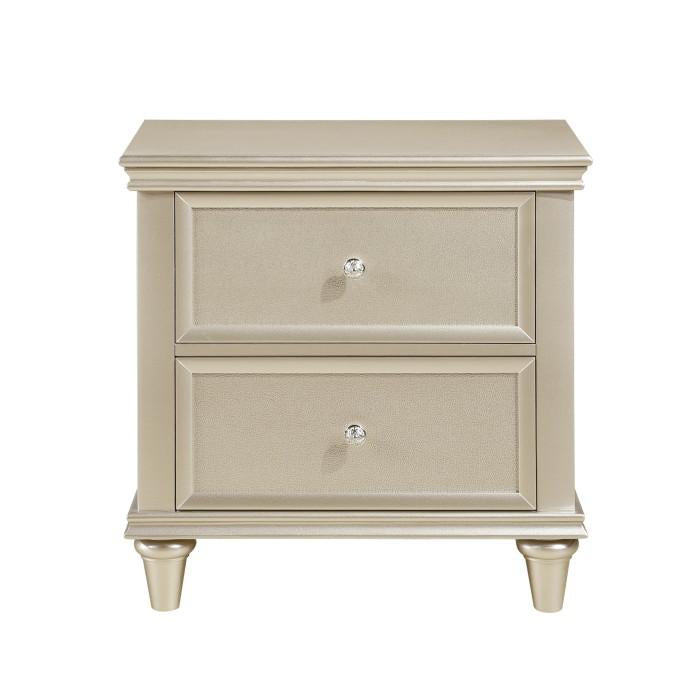 Celandine 2 Drawer Nightstand in Silver 1928-4
