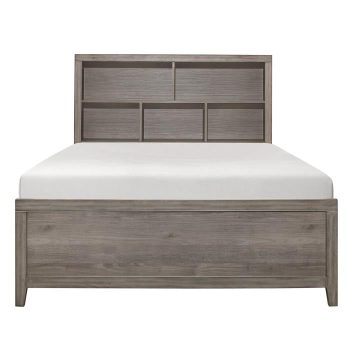 Woodrow Full Platform Bed in Gray 2042NBF-1*