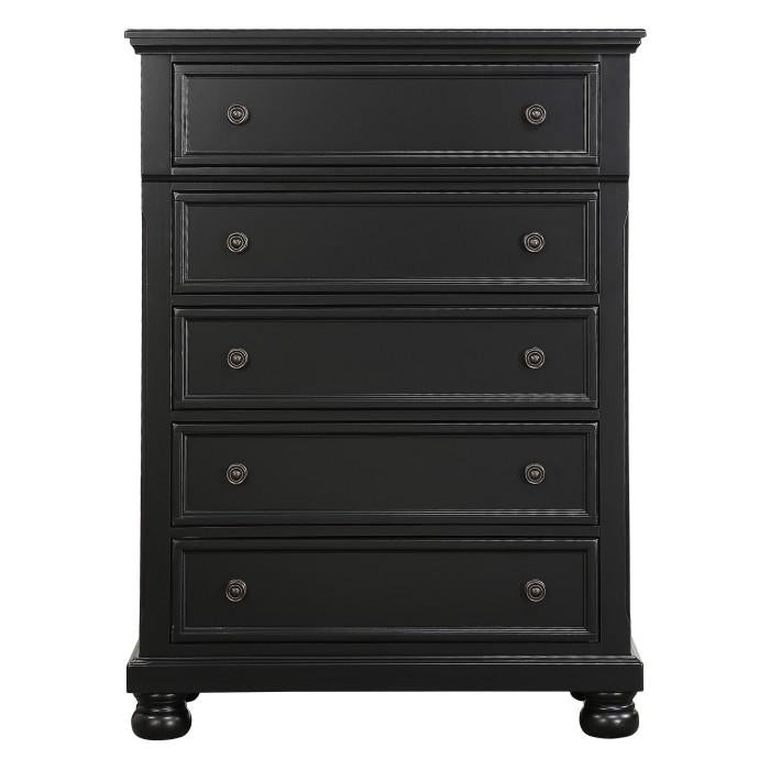Laurelin 5 Drawer Chest in Black 1714BK-9
