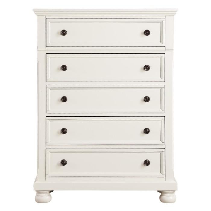 Laurelin 5 Drawer Chest in White 1714W-9