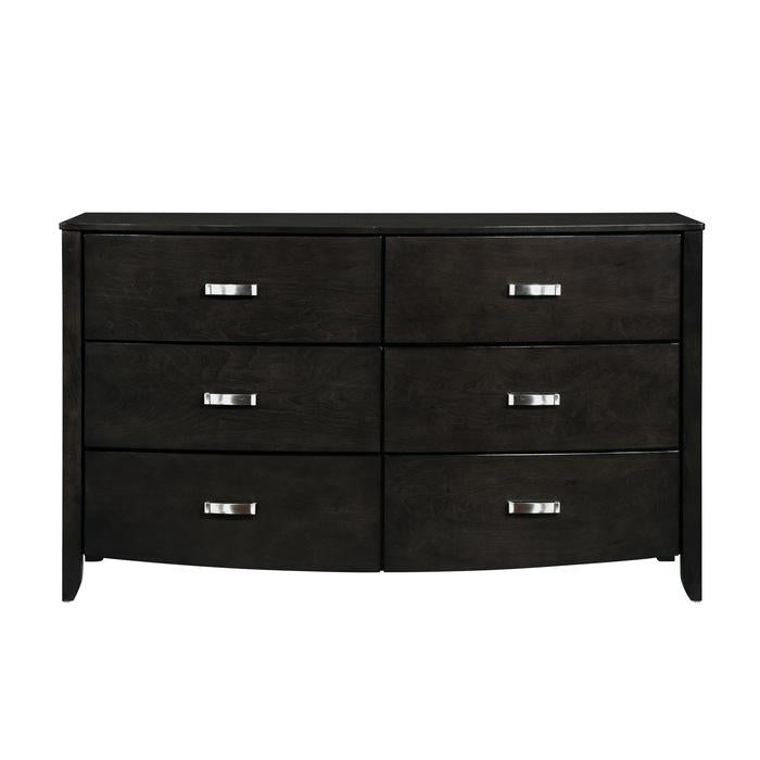 Lyric 6 Drawer Dresser in Brownish Gray 1737NGY-5