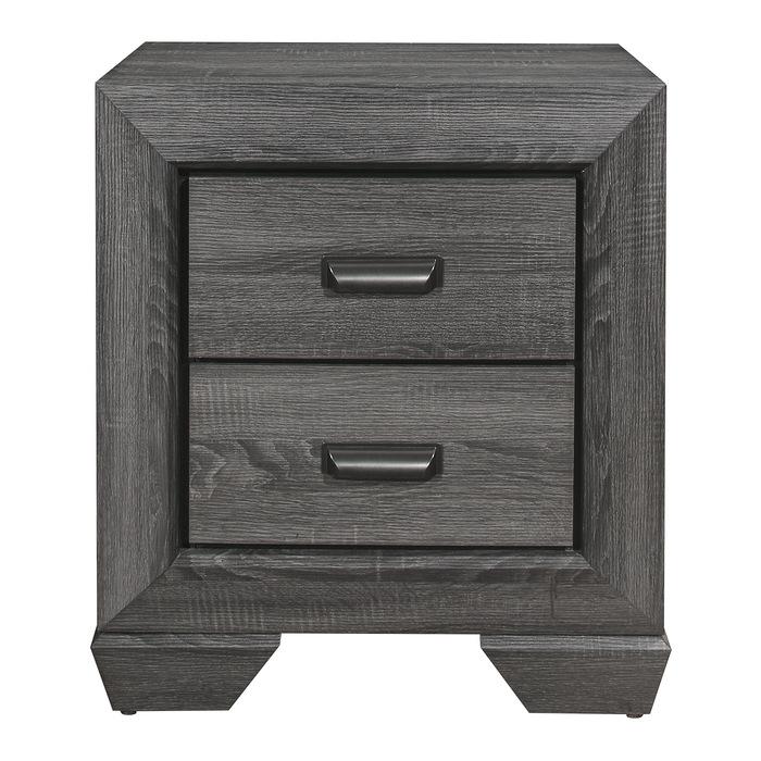 Beechnut 2 Drawer Nightstand in Gray 1904GY-4