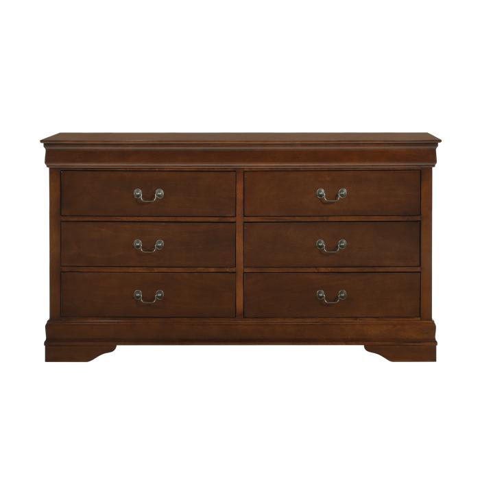 Mayville 6 Drawer Dresser in Brown Cherry 2147-5