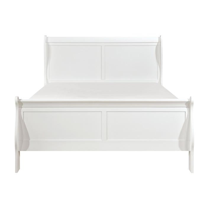 Mayville Queen Sleigh Bed in White