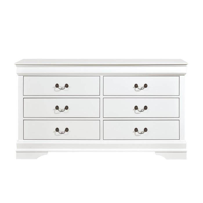 Mayville 6 Drawer Dresser in White 2147W-5