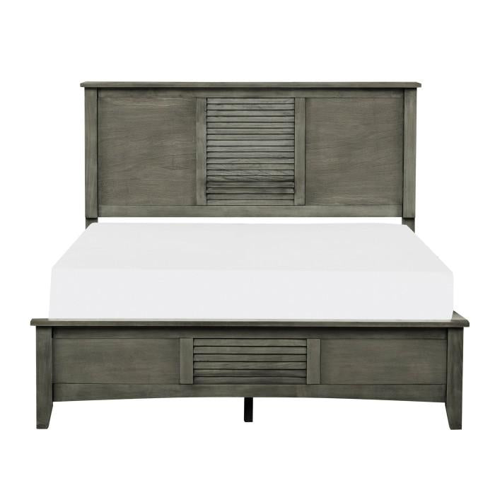 Garcia Queen Panel Bed in Gray