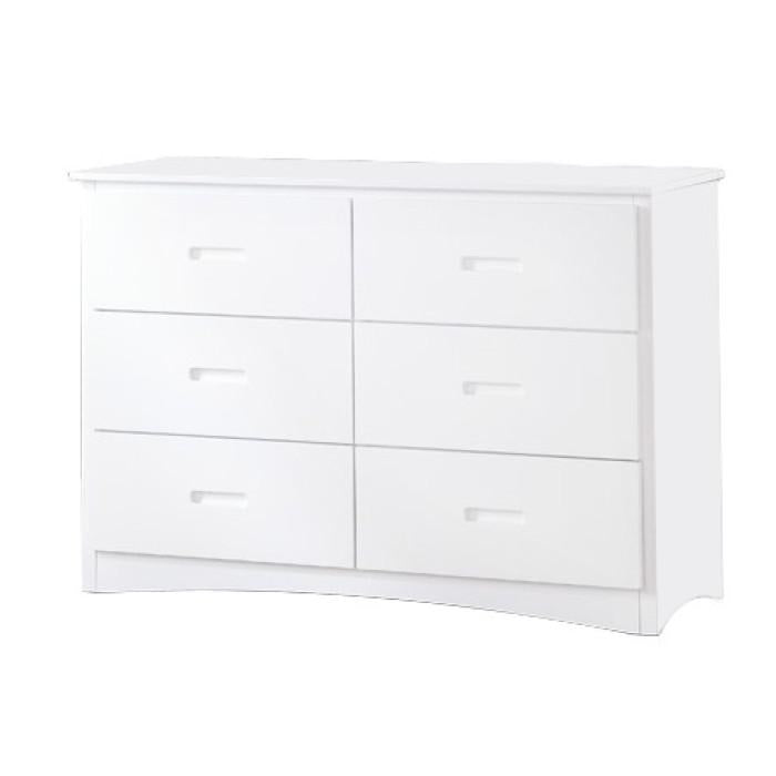 Galen 6 Drawer Dresser in White B2053W-5