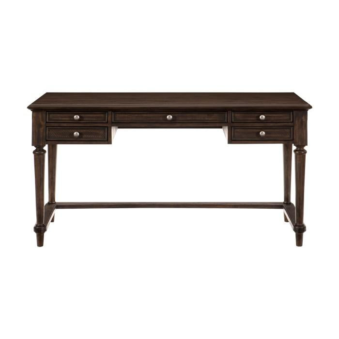 Cardano Writing Desk w/ 3 Working Drawers in Charcoal 1689-16
