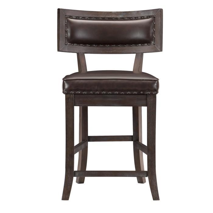 Oxton Counter Hight Chair in Dark Cherry (Set of 2)