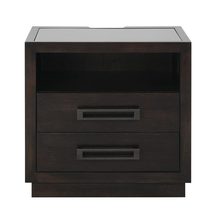 Larchmont Nightstand in Charcoal 5424-4