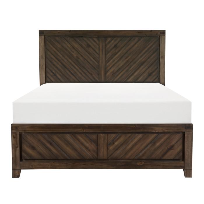 Parnell Queen Panel Bed in Rustic Cherry 1648-1*