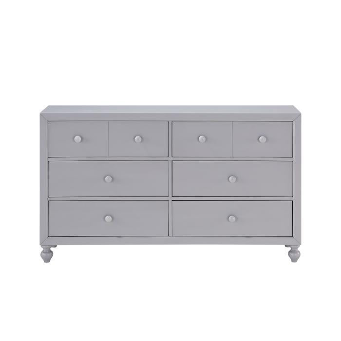 Wellsummer 6 Drawer Dresser in Gray 1803GY-5