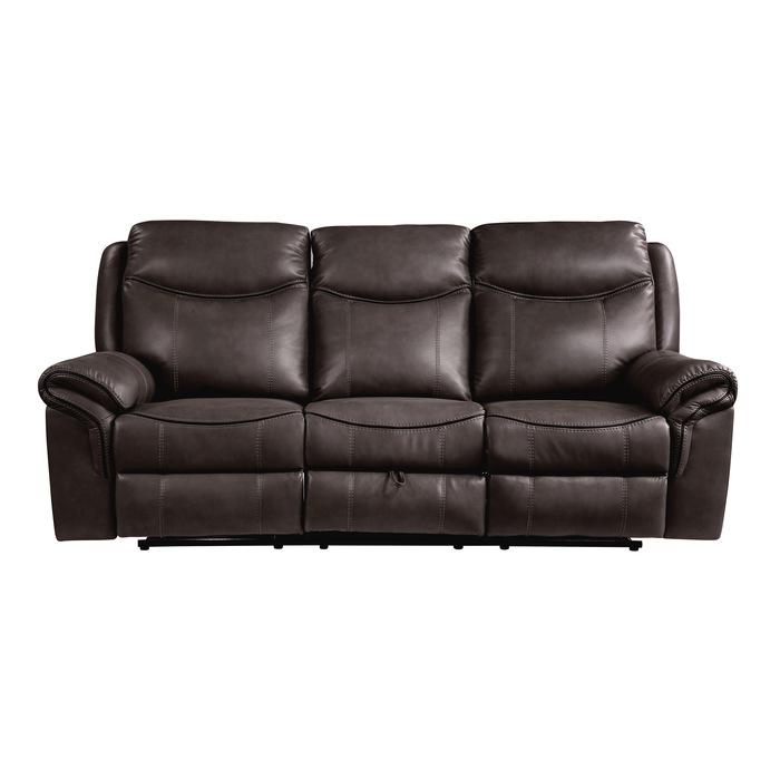 Aram Double Glider Reclining Sofa in Brown 8206BRW-3