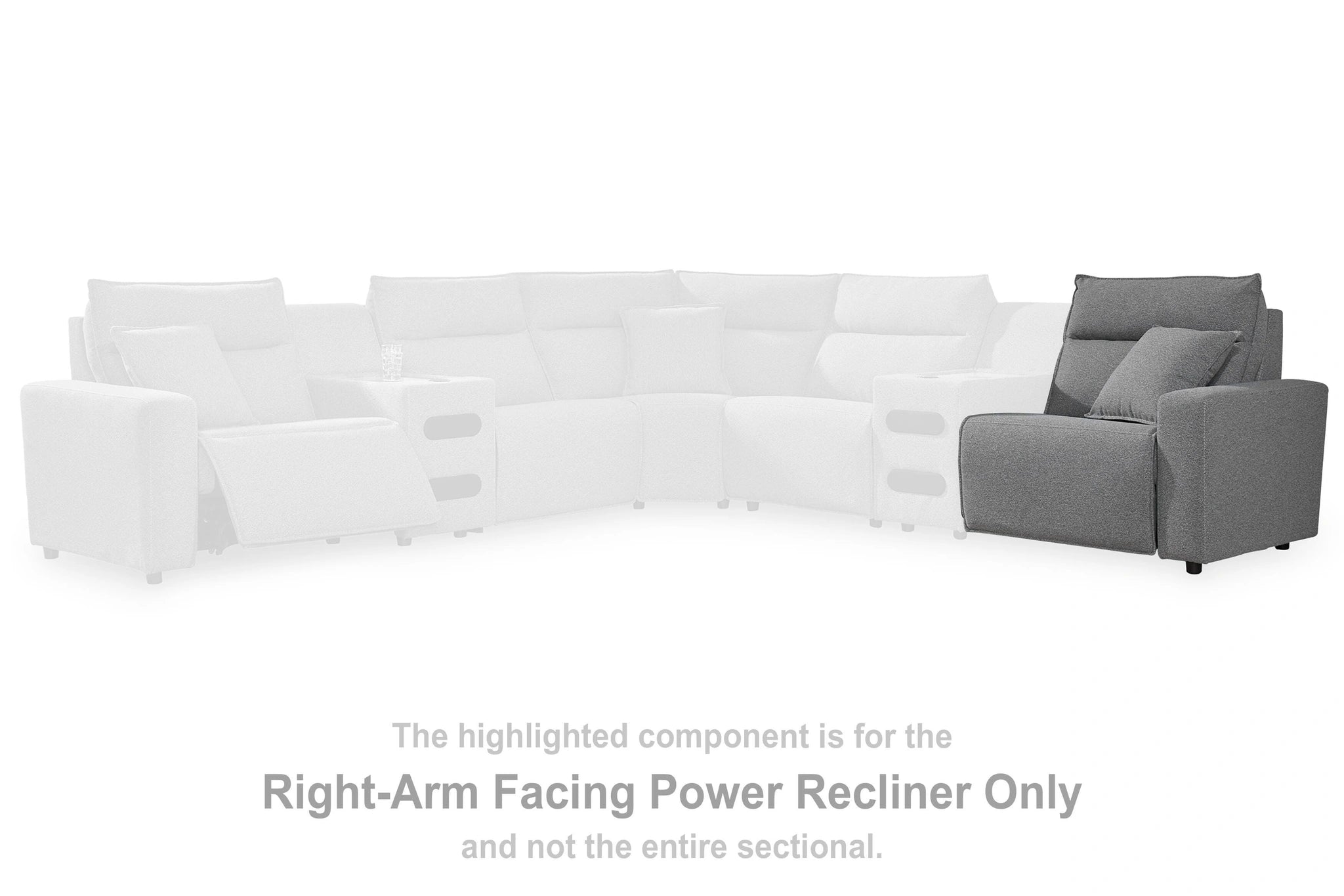 Modmax II Power Reclining Sectional with Audio Consoles