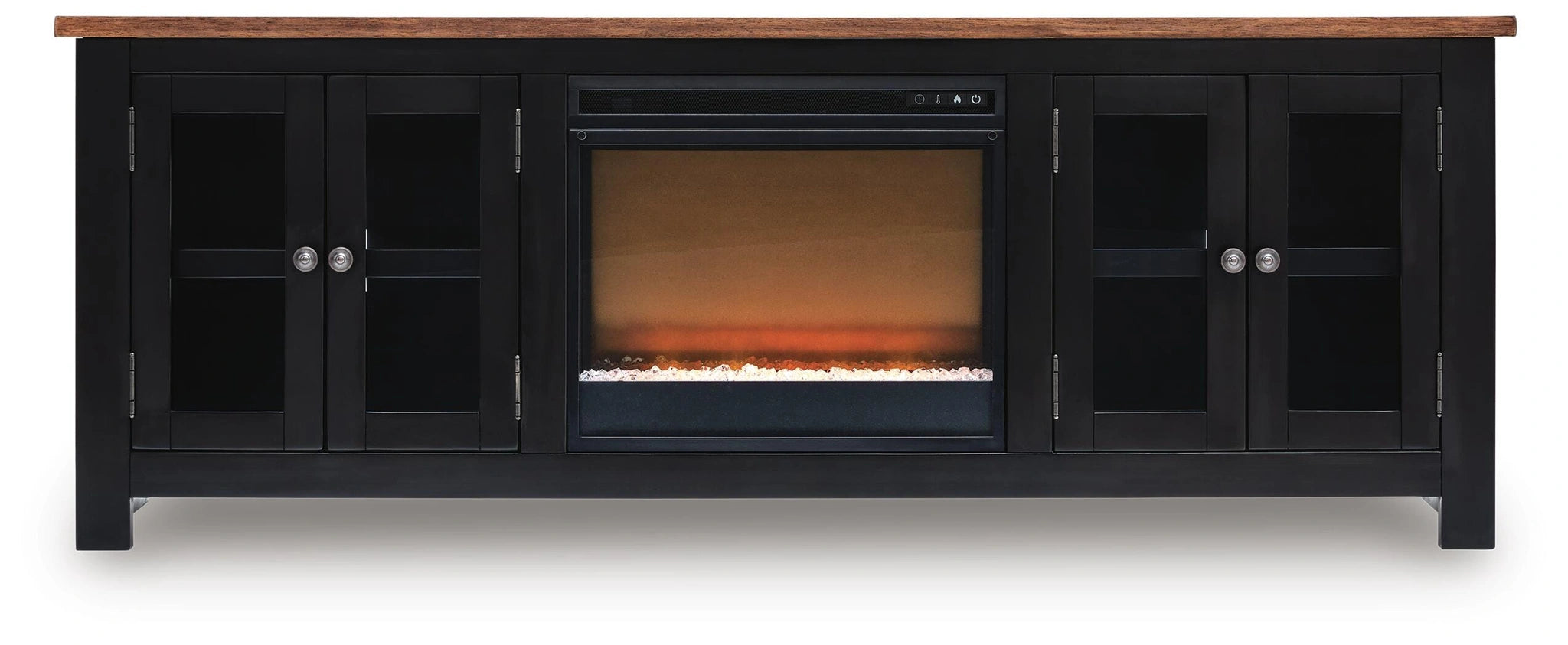 Wildenauer 76" TV Stand with Electric Fireplace