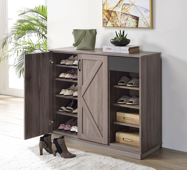 Toski Rustic Gray Oak Cabinet