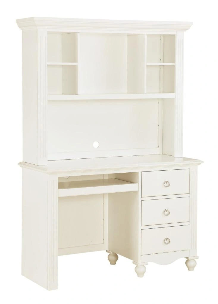 Meghan Writing Hutch/ Desk Set in White 2058WH-14*