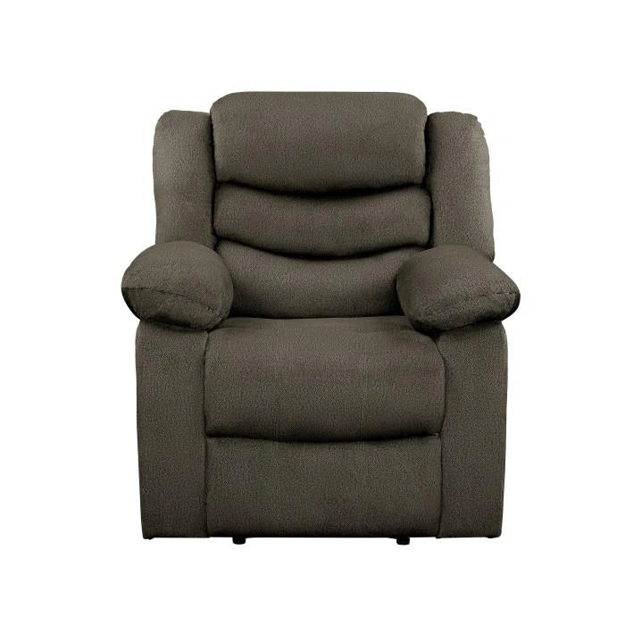 Discus Double Reclining Chair in Brown 9526BR-1
