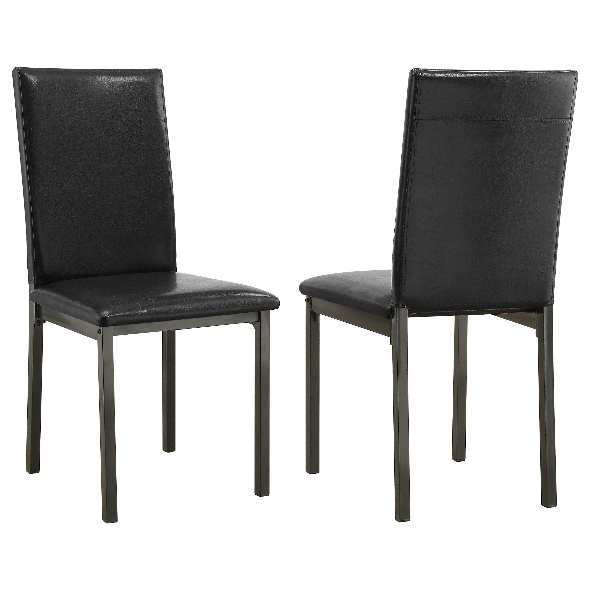 Garza Upholstered Dining Chairs Black (Set of 2) image