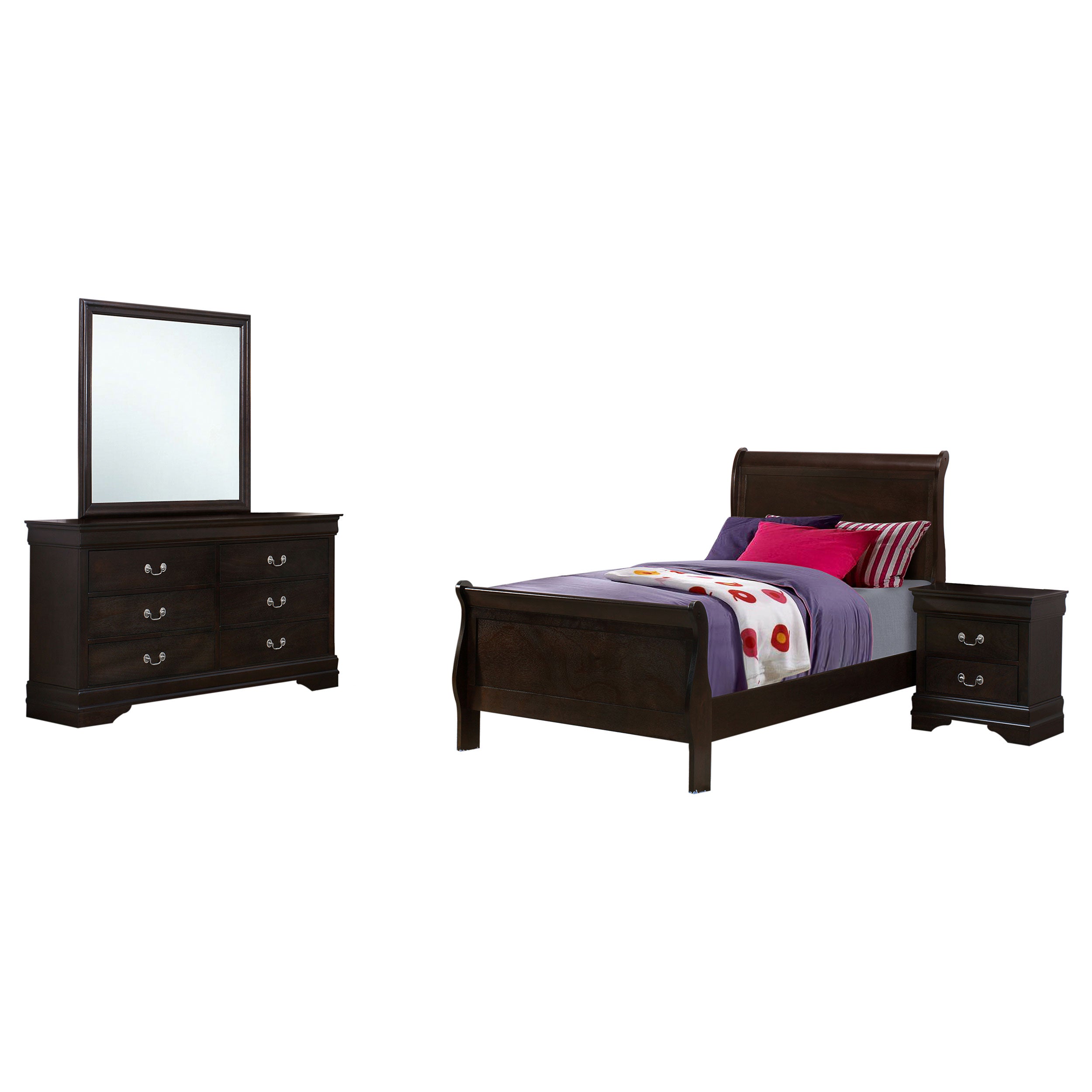 Louis Philippe Bedroom Set