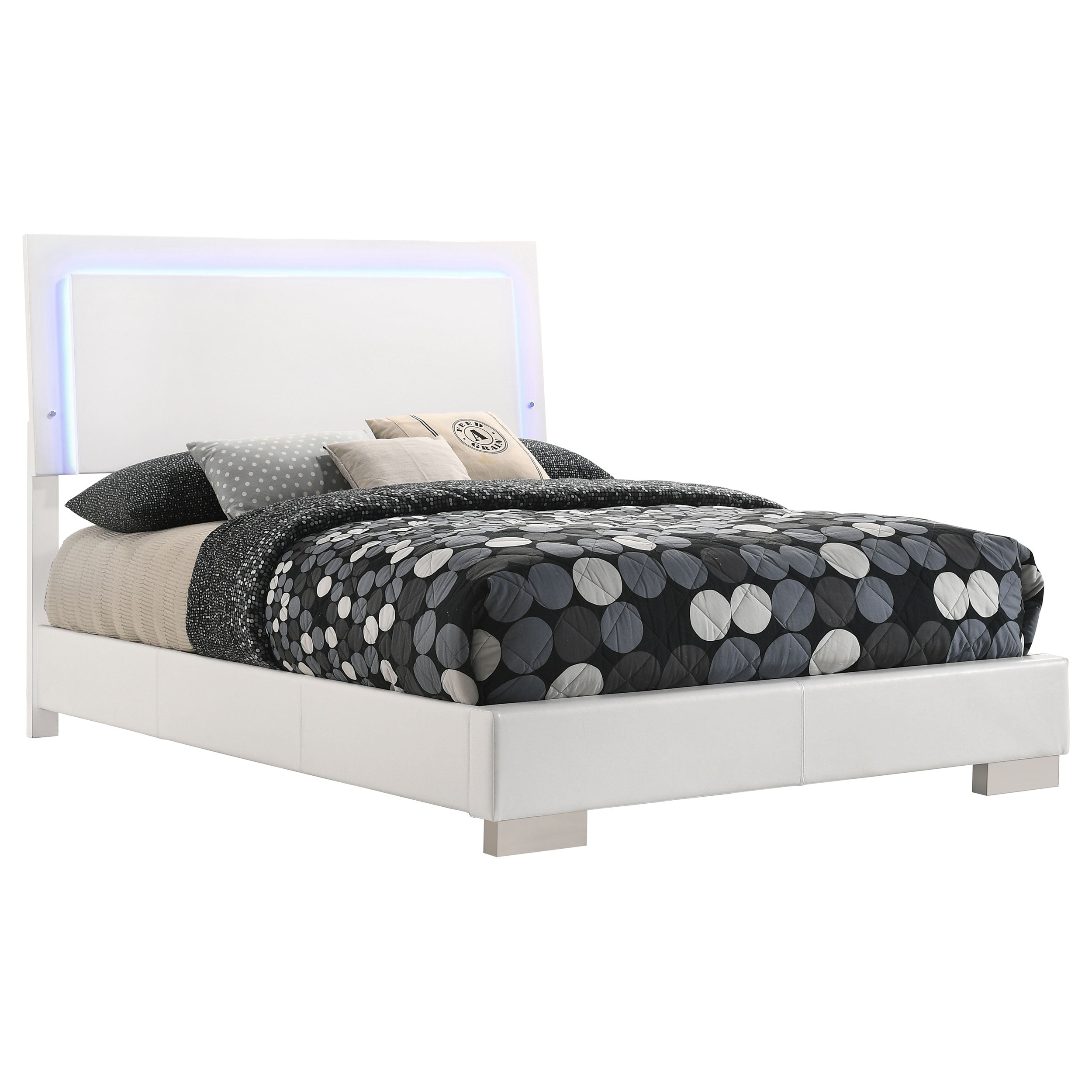 Felicity Panel Bed with LED Lighting