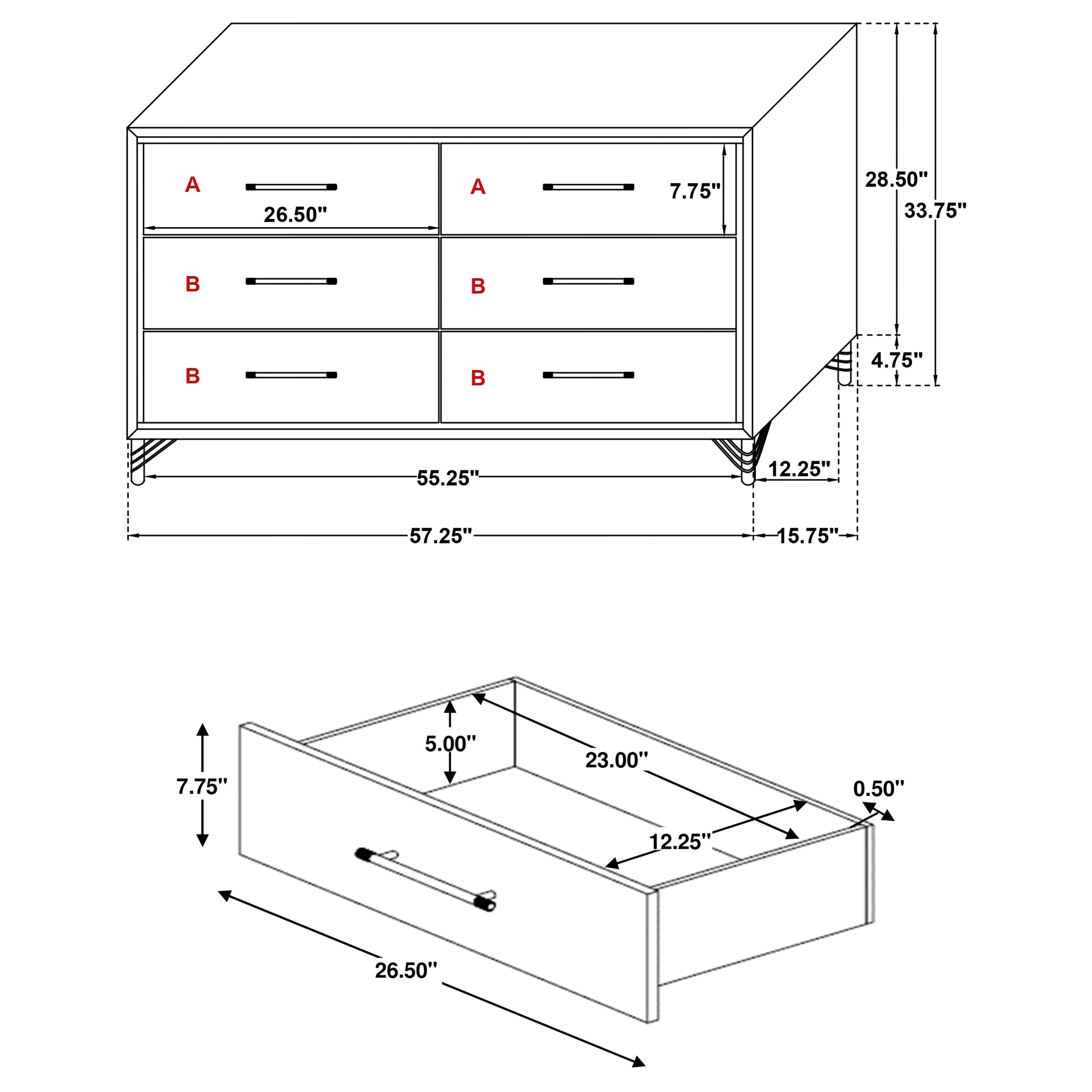 Lucia 4 Pc Bedroom Set